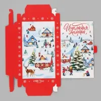 Коробка подарочная сборная &laquo;Елочные игрушки&raquo;, 20&times;2&times;12 см