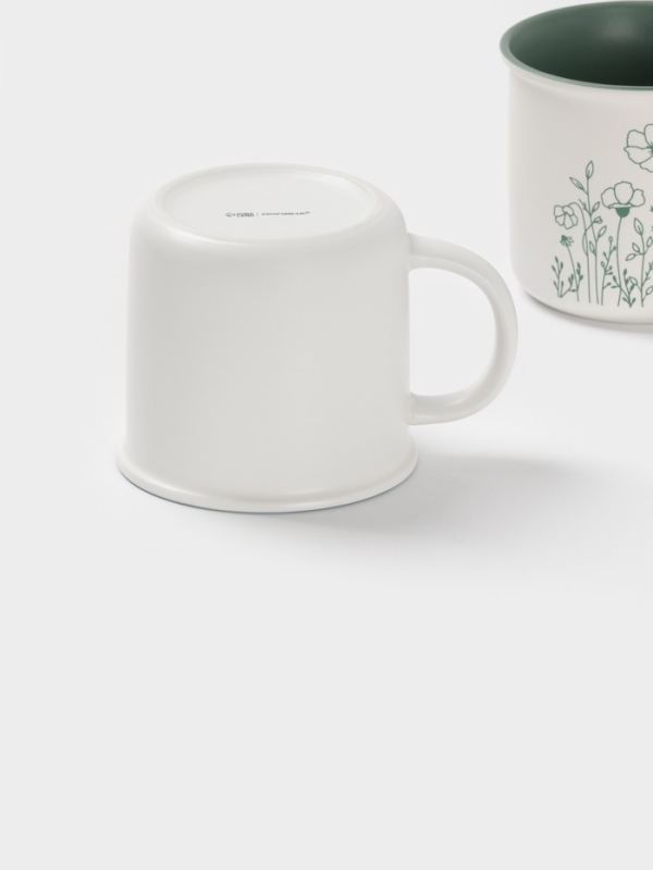 Набор кружек Доляна Набор кружек Доляна "Летний луг" 4 шт, 13х9,8х9 см, цвет белый