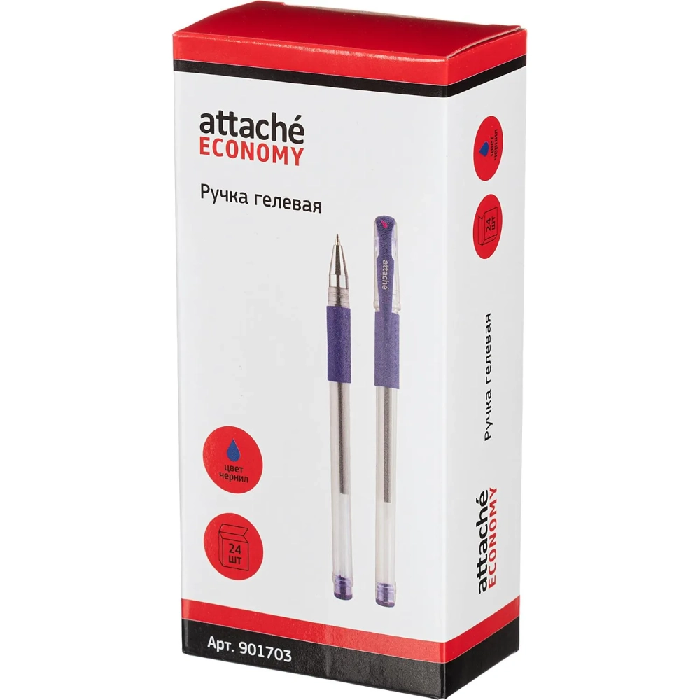 Ручка гелевая неавтомат. синий стерж., 0,5 мм,манж