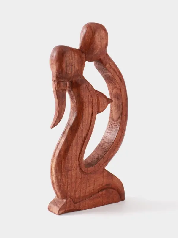 Фигурка &laquo;Поцелуй&raquo;, 30&times;12.5&times;3.5 см, дерево