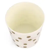 Горшок 1,6л d14см h15,5см пластик белый "Золотое напыление" 2 Горшок 1,6л d14см h15,5см пластик белый "Золотое напыление" 2