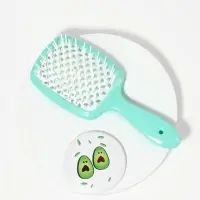 Расческа массажная, с зеркалом Расческа массажная, с зеркалом