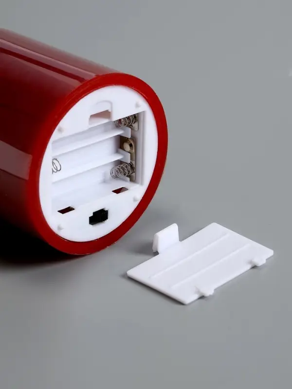 Светодиодная свеча восковая "Глубокий красный", 15x7 см, АААx3 (не в компл.), Т/БЕЛЫЙ