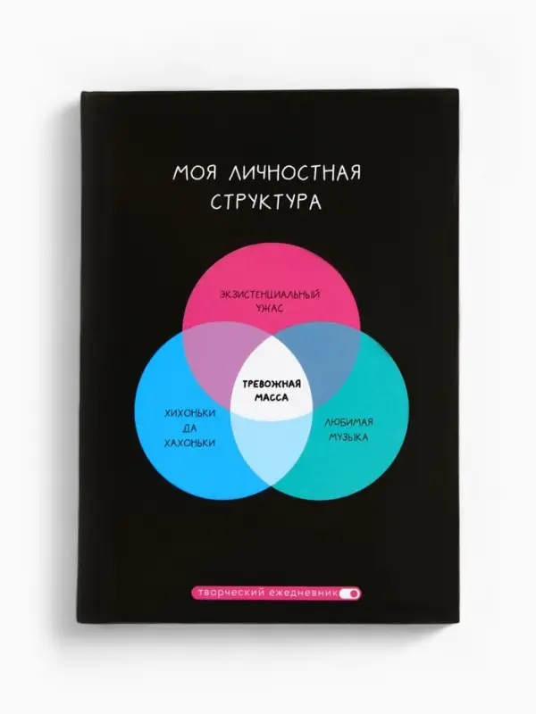 Ежедневник творческого человека с заданиями А5, 120 л. В твердой обложке  Ежедневник творческого человека с заданиями А5, 120 л. В твердой обложке "Тревожная масса"