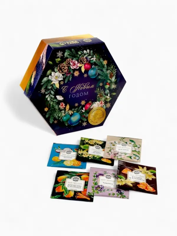 Чай подарочный &laquo;С Новым годом&raquo;, 42 шт.&times;1.8 г