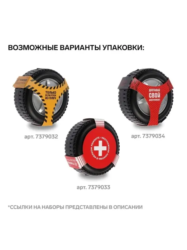 Набор инструментов ТУНДРА, подарочный пластиковый кейс &laquo;Колесо&raquo;, 20 предметов