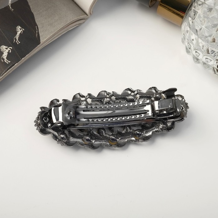 Заколка-автомат для волос Заколка-автомат для волос "Грейс" бабочки, 8 см, чёрный