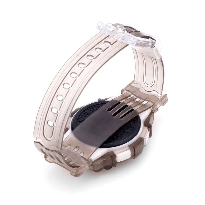 Часы наручные электронные детские, ремешок силикон, серые Часы наручные электронные детские, ремешок силикон, серые