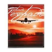 Тетрадь 48 листов в клетку Calligrata «Самолеты», обложка мелованный картон, блок №2, белизна 75% (серые листы), МИКС