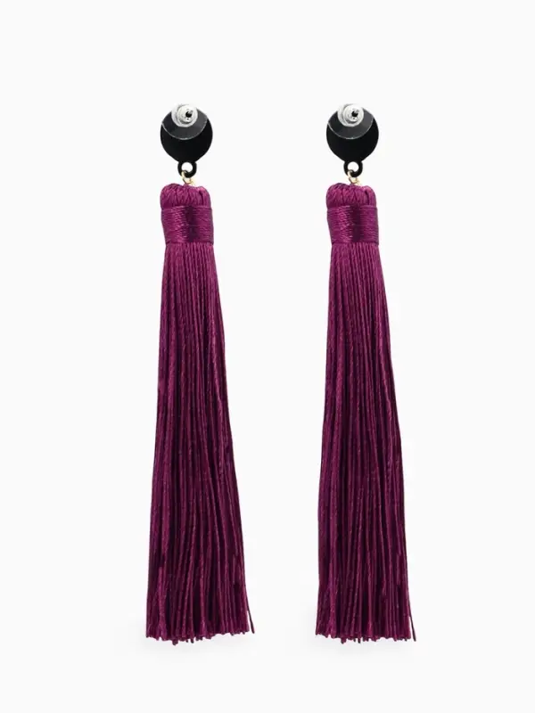 Серьги &laquo;Кисти&raquo; гармония, фиолетовые, L кисти 8.5 см