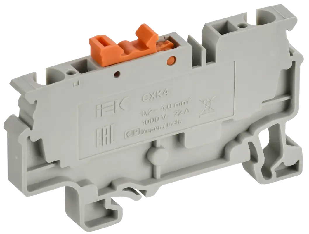 ARMAFIX Клемма пружинная с ножевым размыкателем CXK4 IEK