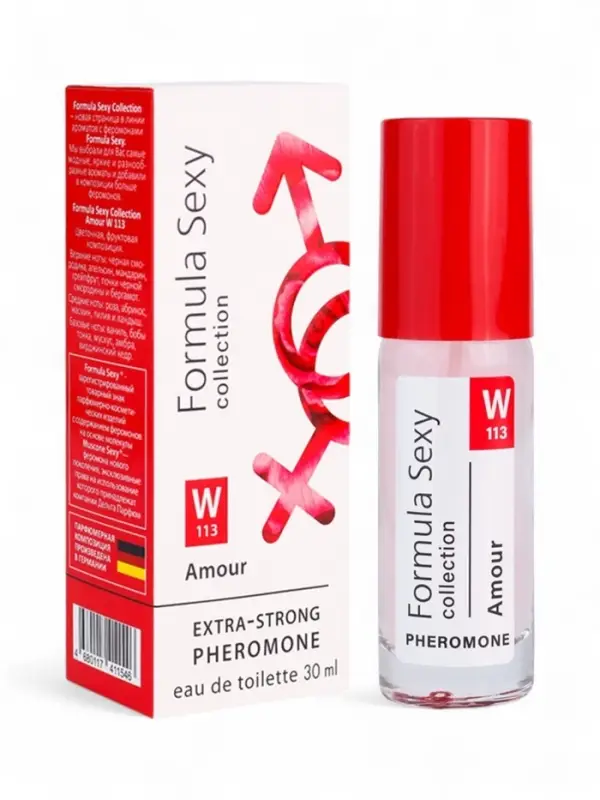 Туалетная вода женская с феромонами Formula Sexy collection Amour W113, 30 мл Туалетная вода женская с феромонами Formula Sexy collection Amour W113, 30 мл