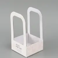 Коробка - переноска для цветов &laquo;Цветы&raquo;, 12&times;12&times;22 см