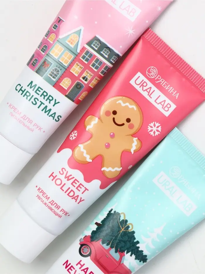 Крем для рук, набор 3 шт х 30 мл, нежная забота, URAL LAB