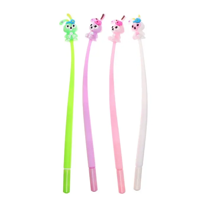 Ручка - прикол гелевая «Зайчик», синий стержень, МИКС Ручка - прикол гелевая «Зайчик», синий стержень, МИКС