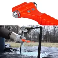 Аварийный молоток с ножом для ремня на подставке, 6.5&times;17.5 см