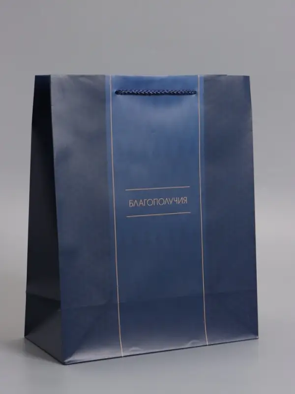 Пакет подарочный "Лаконичный комплимент" ламинированный 26 х 12 х 32 см