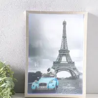 Фоторамка пластик формат А4 "Ламберто" серебро с белым 31х21,8х3,5 см