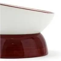 Миска &laquo;Тандем&raquo;, 400 мл, 13.6&times;9 см, керамика, белая, коричневая