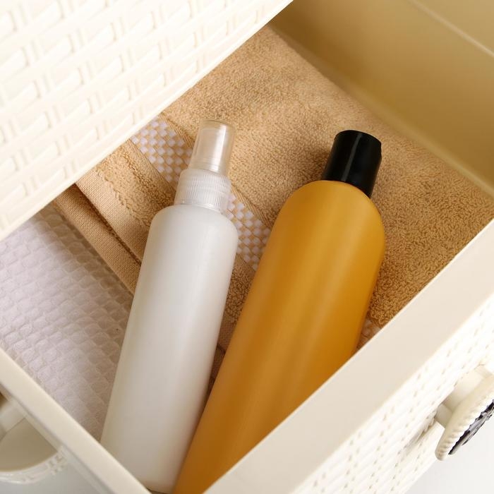 Комод 3-х секционный «Плетёнка», цвет слоновая кость Комод 3-х секционный «Плетёнка», цвет слоновая кость