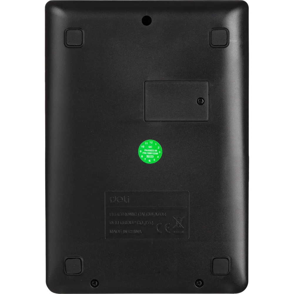 Калькулятор настольный ПОЛНОРАЗМ. Deli EM01320,12-р, дв.пит, 149х103мм,черн