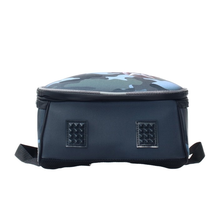 Рюкзак каркасный школьный 38 х 30 х 16 см, эргономичная спинка, Stavia Рюкзак каркасный школьный 38 х 30 х 16 см, эргономичная спинка, Stavia "Милитари", мультиколор/серый