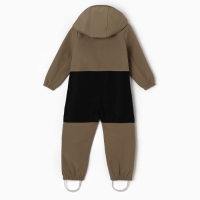 Комбинезон демисезонный для девочек MINAKU из Softshell на флисе, непромокаемый, хинди, рост 128 см