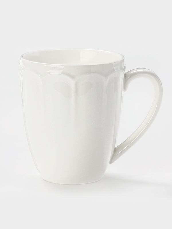 Набор кружек WY Renessans, 400 мл, набор 2 шт., фарфор, белый Набор кружек WY Renessans, 400 мл, набор 2 шт., фарфор, белый