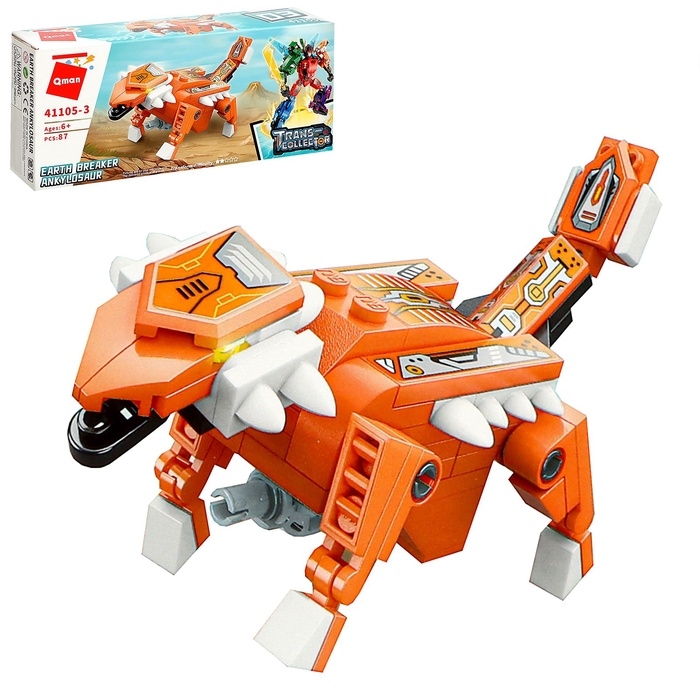 Конструктор Динобот  Конструктор Динобот "Вождь Тиранозавр", 87 деталей