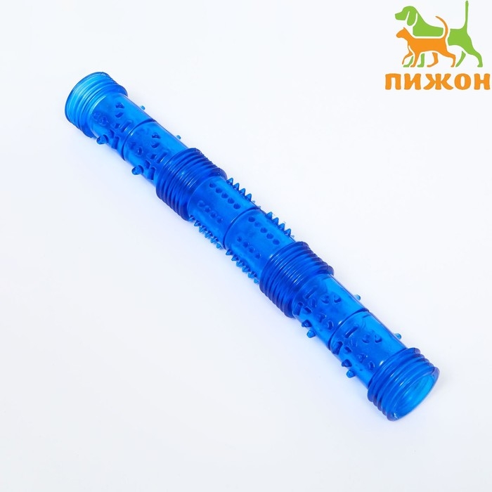 Игрушка тренировочная жевательная Игрушка тренировочная жевательная "Палка" полая, 24,5 см, синяя