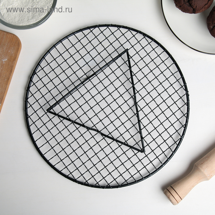 Решётка для глазирования и остывания кондитерских изделий «Круг», 29×2,1 см Решётка для глазирования и остывания кондитерских изделий «Круг», 29×2,1 см