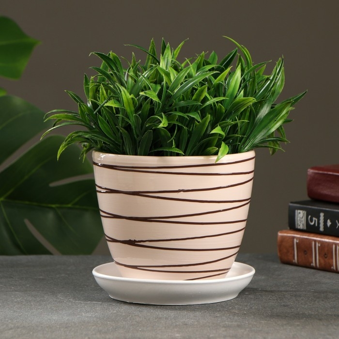 Горшок цветочный Горшок цветочный "Линии" 1 л,