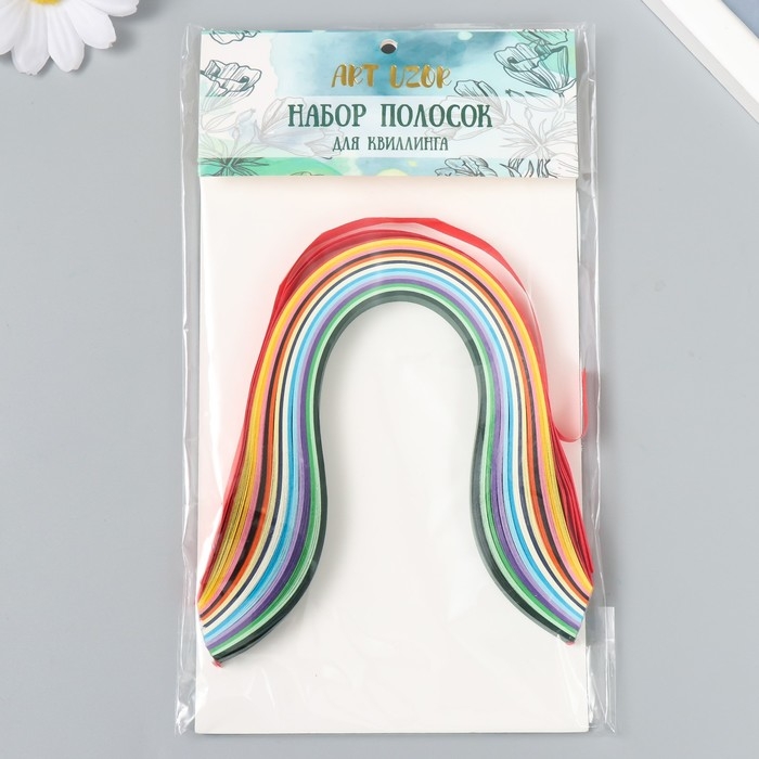 Полоски для квиллинга Полоски для квиллинга "Цветные" набор 160 полосок ширина 0,9 см длина 25 см