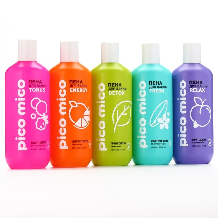 Пена для ванны, экспресс-отдых, 400 мл, аромат летнего бриза, PICO MICO