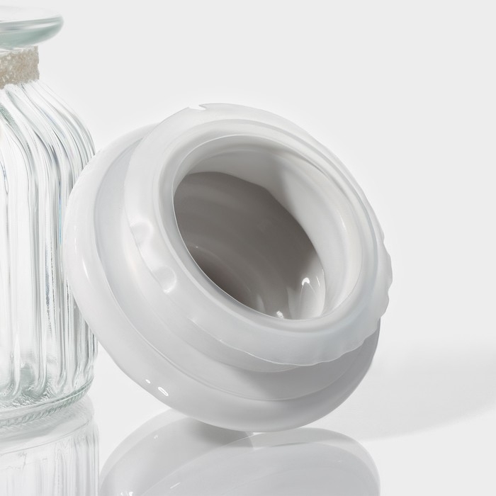 Банка стеклянная для хранения сыпучих продуктов Доляна «Варенье», 600 мл, 11×15,5 см, с керамической крышкой Банка стеклянная для хранения сыпучих продуктов Доляна «Варенье», 600 мл, 11×15,5 см, с керамической крышкой