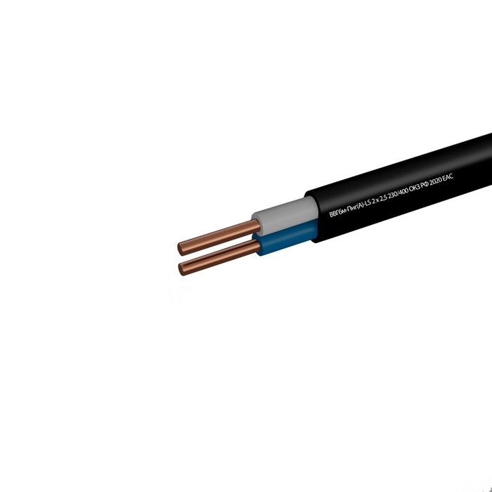 Кабель  Кабель "Мастер Тока" ВВГбм-Пнг(A)-LS, сечение 2х2.5 мм2, 50 м, черный