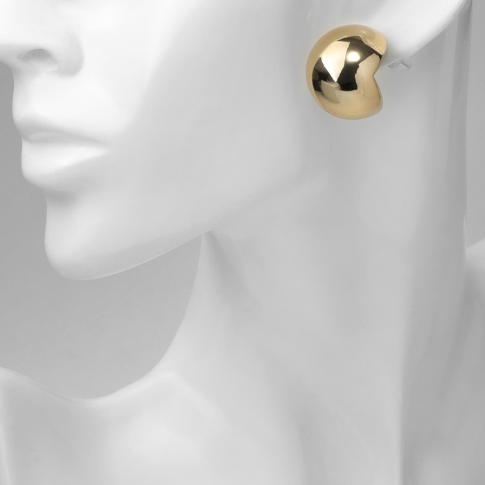 Серьги пластик «Сфера» правда, цвет золото Серьги пластик «Сфера» правда, цвет золото