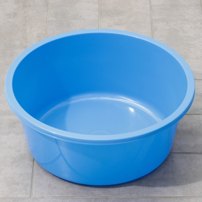 Таз круглый «Кливия», 20 л, цвет синий Таз круглый «Кливия», 20 л, цвет синий