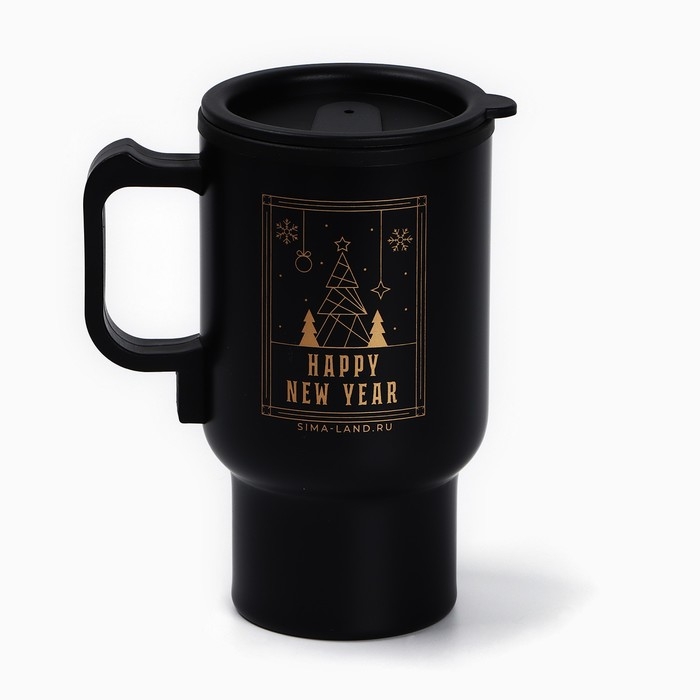 Новый год. Термокружка с USB кабелем «Happy New Year», 450 мл Новый год. Термокружка с USB кабелем «Happy New Year», 450 мл
