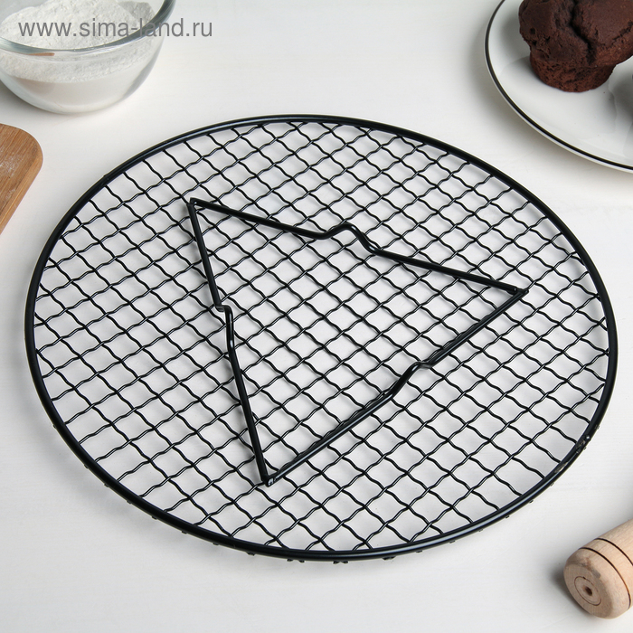 Решётка для глазирования и остывания кондитерских изделий «Круг», 29×2,1 см Решётка для глазирования и остывания кондитерских изделий «Круг», 29×2,1 см