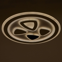 Светильник с ПДУ 660612N LED 160Вт 3 режима 3000-6000К диммер белый 49х49х4 см BayerLux