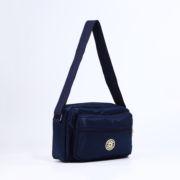 Сумка кросс-боди на молнии, цвет синий Сумка кросс-боди на молнии, цвет синий