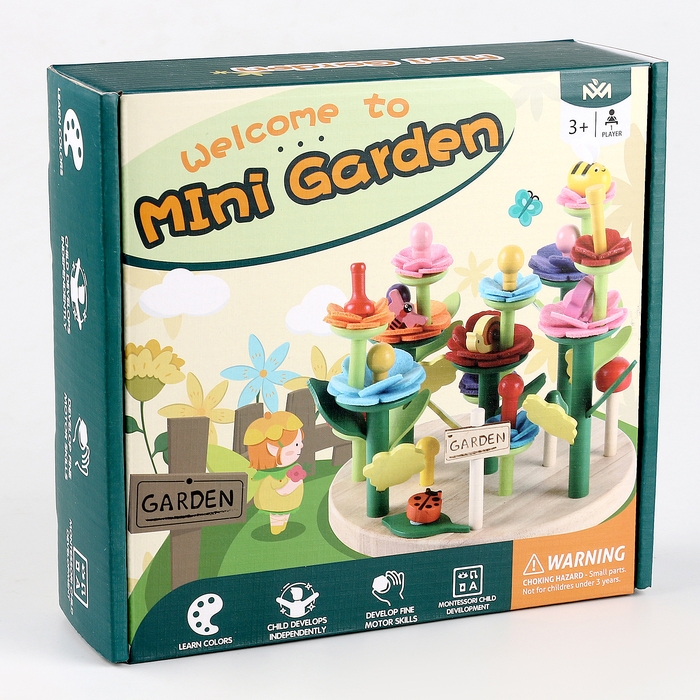 Развивающая игра «Цветочная клумба» 19 × 20,5 × 6,5 см Развивающая игра «Цветочная клумба» 19 × 20,5 × 6,5 см