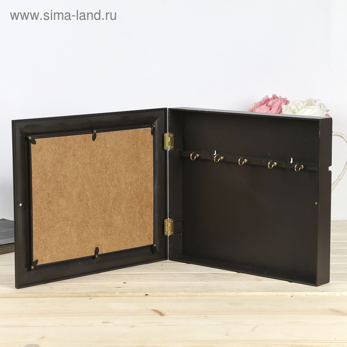 Ключница Ключница "Два волка" Венге 26,5х31,5х4,5 см