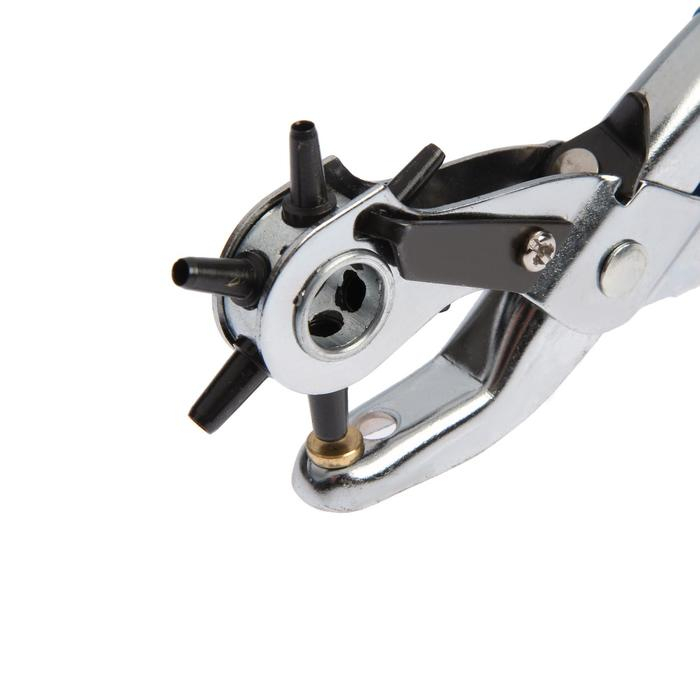 Просекатель дырокол для кожи и картона ТУНДРА, 2-2.5-3-3.5-4-4.5 мм, 225 мм Просекатель дырокол для кожи и картона ТУНДРА, 2-2.5-3-3.5-4-4.5 мм, 225 мм