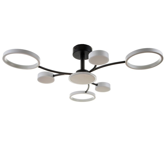 Люстра с ПДУ 2299/7WT LED 136Вт 3000-6000К белый 77х77х18 см BayerLux