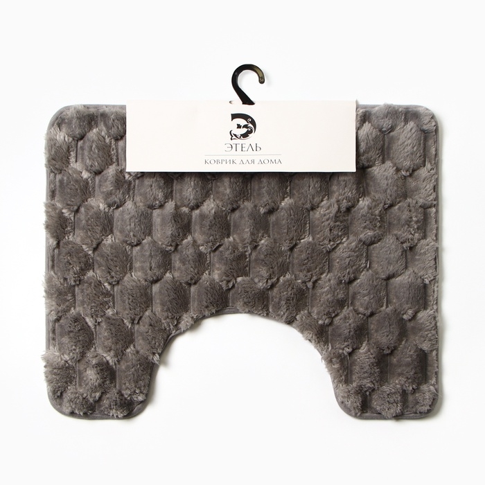 Коврик для ванной Этель «Ромбы», цв. светло-серый, 40х50 см Коврик для ванной Этель «Ромбы», цв. светло-серый, 40х50 см