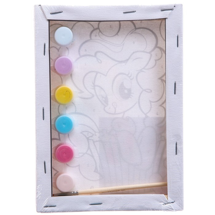 Картина по номерам для детей  Картина по номерам для детей "Пинки Пай" 21х15 см, My Little Pony