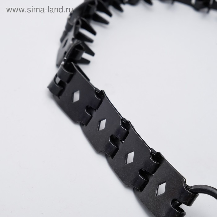 Ошейник строгий пластинчатый вороненый, 55 х 2,3см Ошейник строгий пластинчатый вороненый, 55 х 2,3см