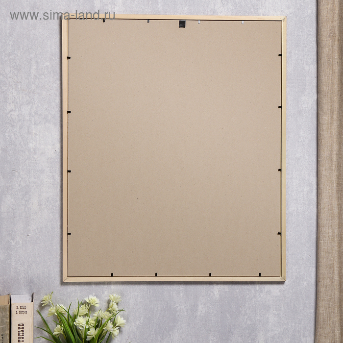 Фоторамка сосна с19 золото 50х60 см (пластиковый экран) Фоторамка сосна с19 золото 50х60 см (пластиковый экран)